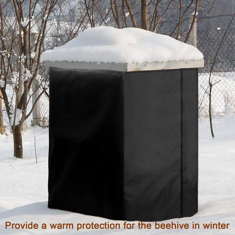 witbee Winter Bee Hive Wrap Beehive Wrap for Winter Bee Hive Insulation Wrap Thickened Beehive Winter Protection Cover 600D Oxford Insulated Cover, Waterproof, Windproof, Warm, Reusable, 81" x 26" - Image 5